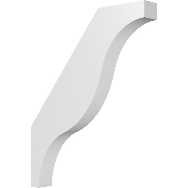 Ekena Millwork 3 1/2-in. W x 26-in. D x 32-in. H Funston Architectural Grade PVC Knee Brace BRCP035X26X32FST - main